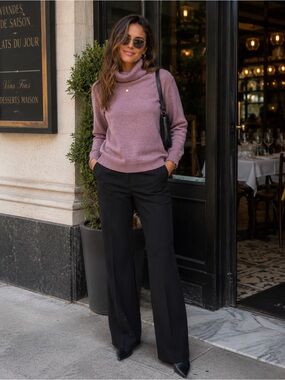Cashmere Charter Club Dusty Pink Cowl-Neck Sweater